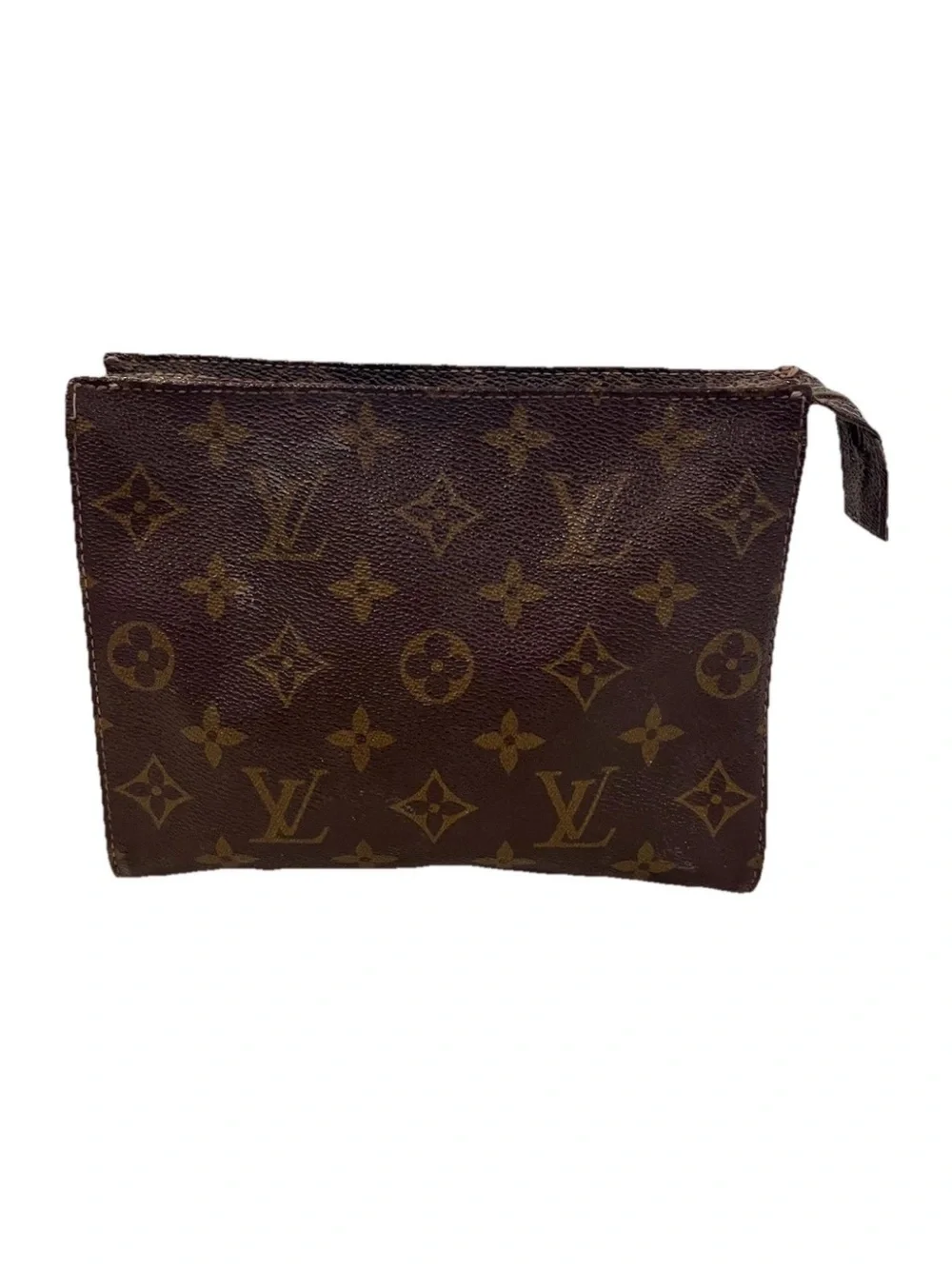 Vintage LOUIS VUITTON Monogram Poche Toilette Makeup Case Highly Collectible